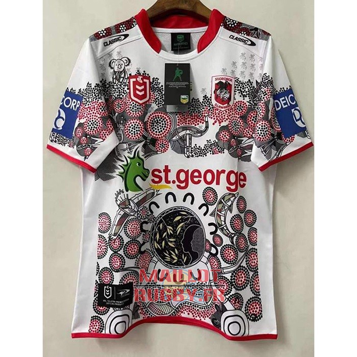 Maillot St George Illawarra Dragons Rugby 2021 Indigene